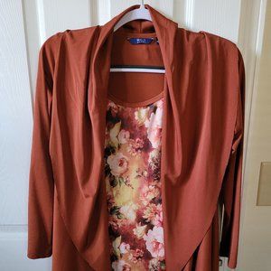Wills Classic Floral Cape Top - Size M